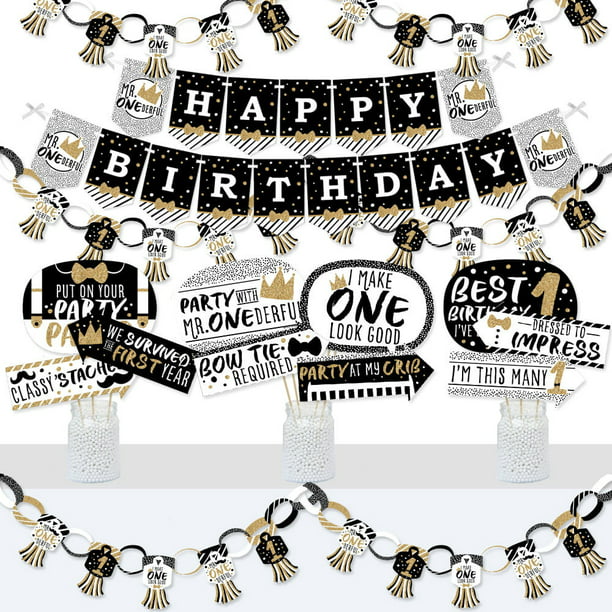 Onederful Birthday Personalized Banner Mr 